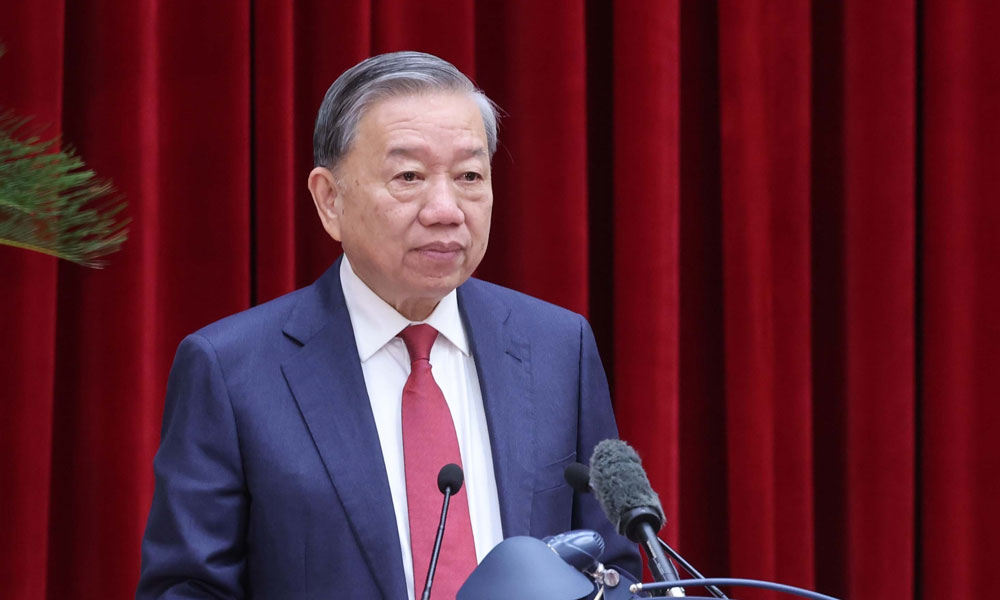 Tổng Bí thư Tô Lâm chủ trì, phát biểu khai mạc Hội nghị.