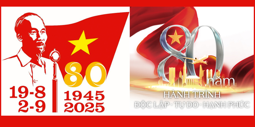 Logo sử dụng trong các hoạt động tuyên truyền và bộ nhận diện tuyên truyền Triển lãm thành tựu Đất nước nhân dịp kỷ niệm 80 năm Ngày Quốc khánh 2/9.