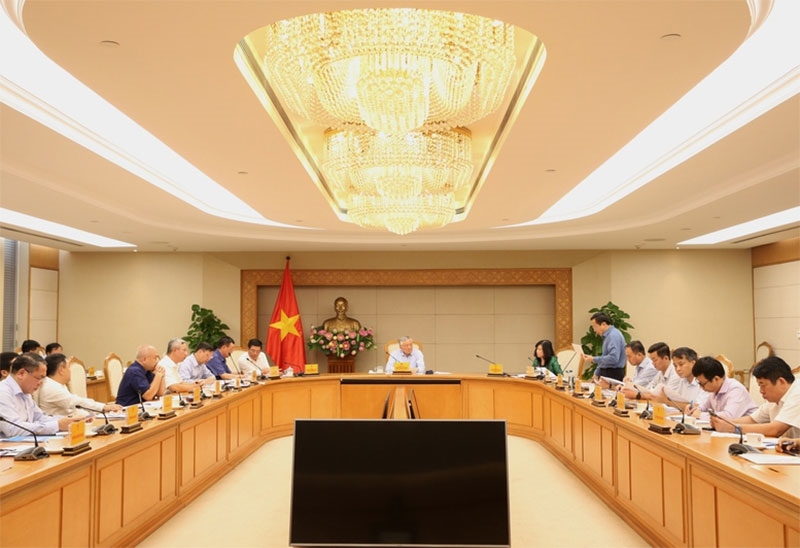 Phó thủ tướng Thường trực Chính phủ Nguyễn Hòa Bình, Trưởng Ban Chỉ đạo 751 chủ trì cuộc họp của Ban Chỉ đạo. Ảnh: baochinhphu.vn