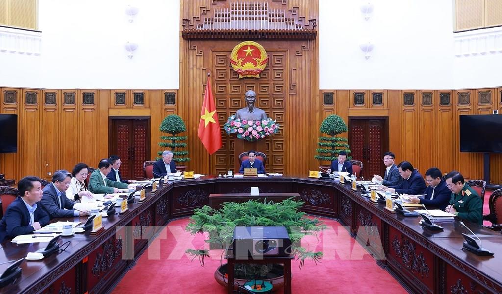 
Phiên họp lần thứ tư của Ban Chỉ đạo tinh gọn bộ máy của Chính phủ. Ảnh: Dương Giang-TTXVN
