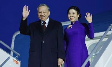 Tổng Bí thư Tô Lâm và Phu nhân đến Thủ đô Helsinki, bắt đầu chuyến thăm chính thức Cộng hòa Phần Lan.