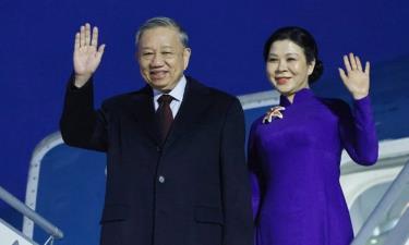 Tổng Bí thư Tô Lâm và phu nhân.