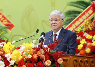 Đồng chí Đỗ Văn Chiến phát biểu chỉ đạo tại Đại hội.