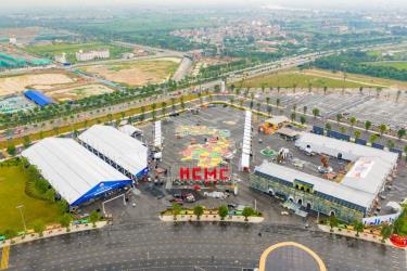 Quang cảnh một góc Trung tâm Hội chợ Triển lãm Quốc gia nhìn từ trên cao. Ảnh VEC cung cấp