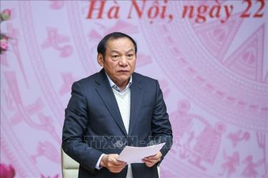 Bộ trưởng Bộ Văn hóa, Thể thao và Du lịch Nguyễn Văn Hùng phát biểu. Ảnh: Dương Giang/TTXVN